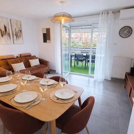 Le Mimosa Prestige - T3, 6p, Terrasse & Parking Apartman