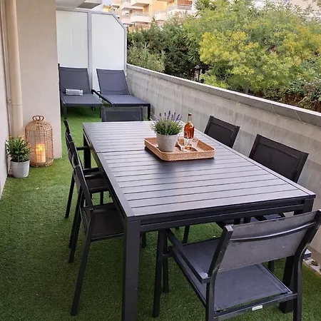 公寓 Le Mimosa Prestige - T3, 6p, Terrasse & Parking *