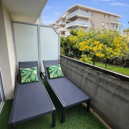 Le Mimosa Prestige - T3, 6p, Terrasse & Parking 公寓